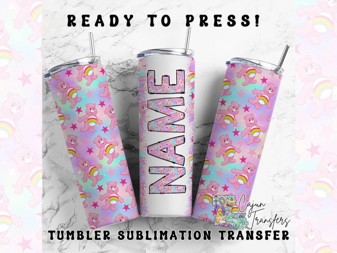 three tumblers with the words, ready to press on them