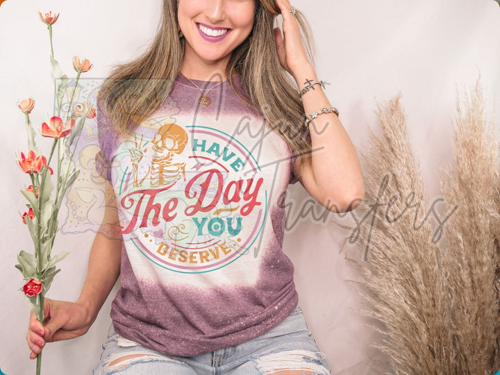 a woman sitting on a chair with a flower in her hand