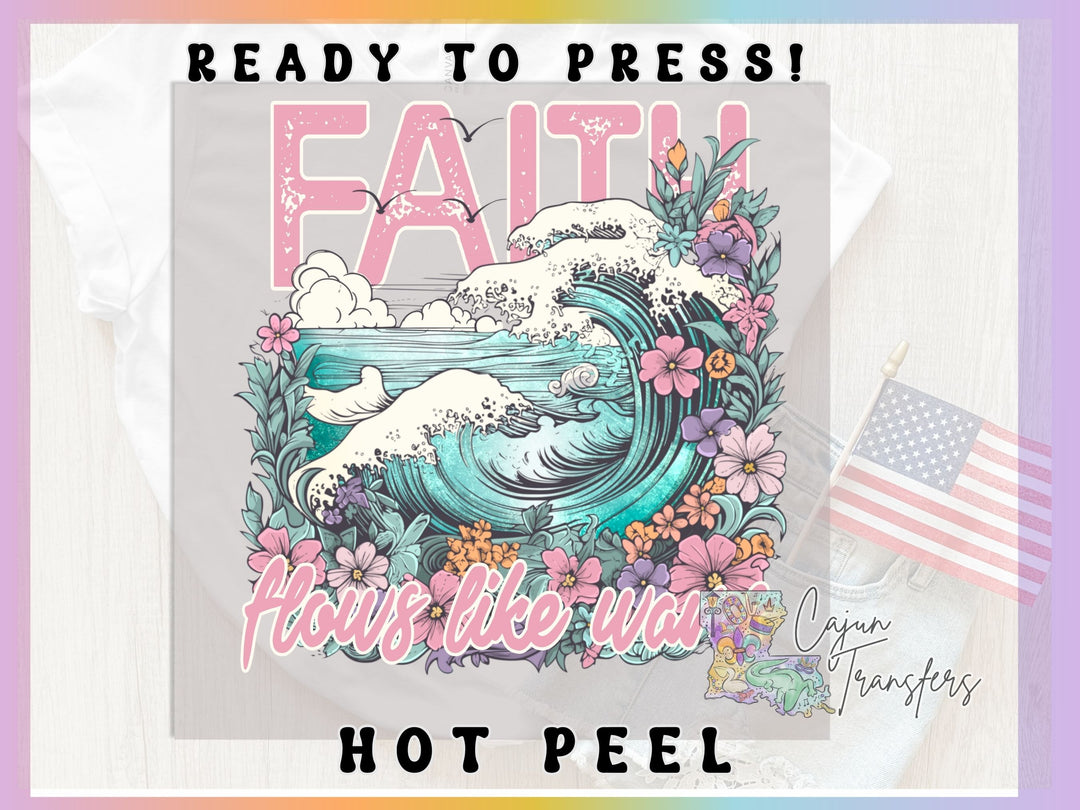 a poster with the words, ready to press, and a picture of a wave