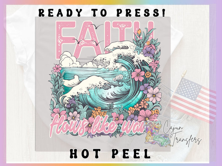 a poster with the words, ready to press, and a picture of a wave