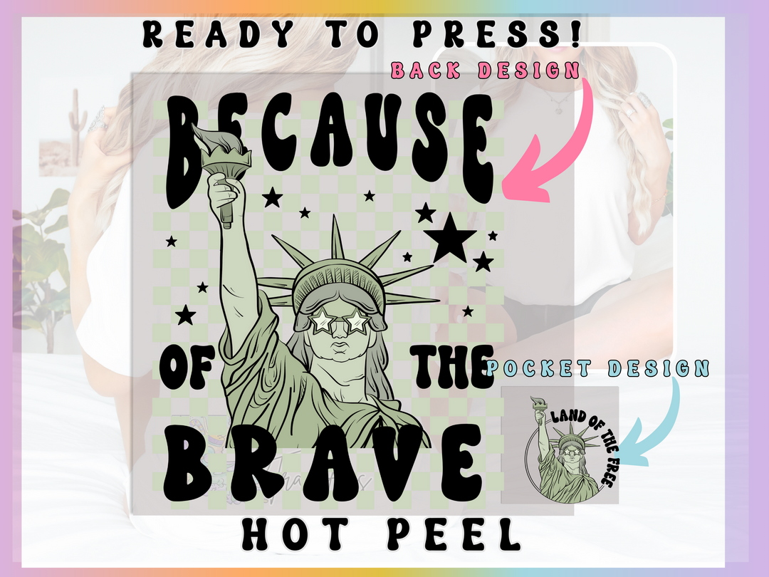 a picture of the statue of liberty with text reading ready to press because of the
