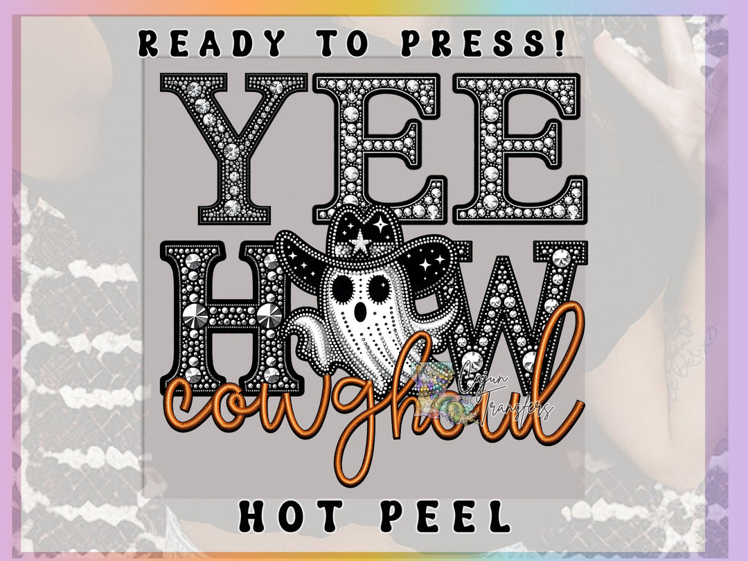 a picture of a girl wearing a cowboy hat with the words yee how