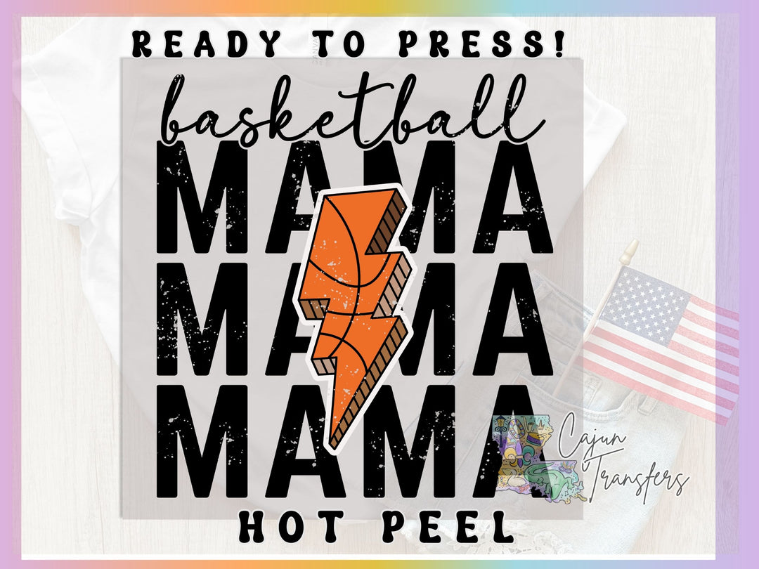 a poster with the words, ready to press basketball mama mama, and an american