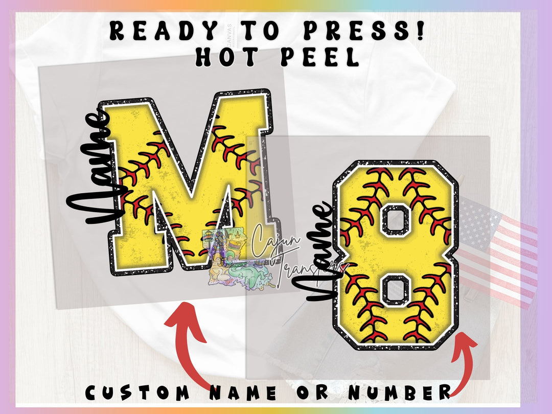 a picture of a baseball with the letter m on it