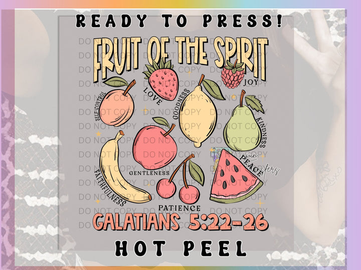 a poster with fruit of the spirit on it