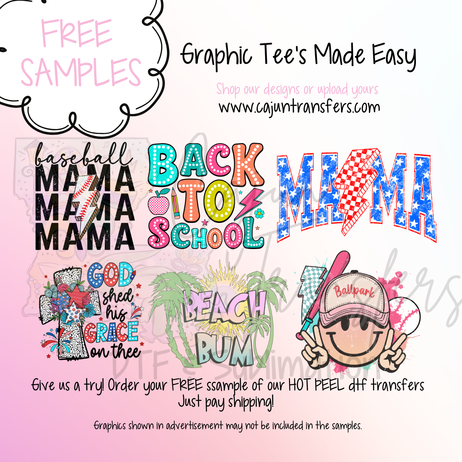 FREE Sample Pack Cajun Transfers