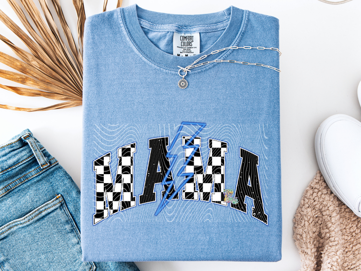 Mama Blue Checkered