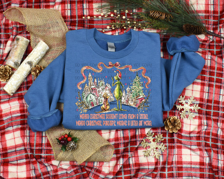 Maybe Christmas doesn't come from a Store